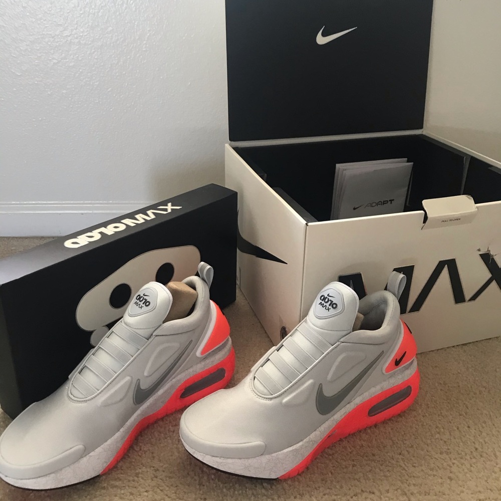 Nike Adapt AutoMax Platinum/Grey 9.5 BRAND NEW